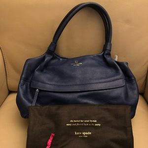 KATE SPADE Stevie Grant Park navy leather bag
